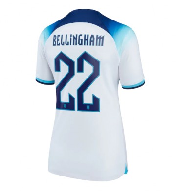 Lacne Ženy Futbalové dres Anglicko Jude Bellingham #22 MS 2022 Krátky Rukáv - Domáci